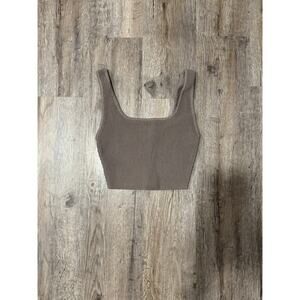 Babaton Women’s Sculpt Knit Squareneck Cropped Tank Size XXS